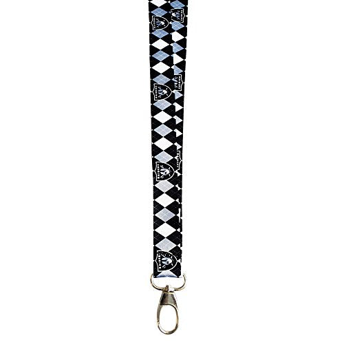 RAIDER NATION NFL FOOTBALL KEY CHAIN STRAP/TICKET-BADGE HOLDER/WRISTLET One Size