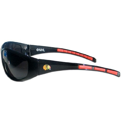 Siskiyou mens NHL Chicago Blackhawks Wrap Sunglasses,Large L L