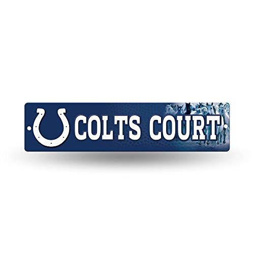 NFL Plastic 4x16 Street Sign Colts