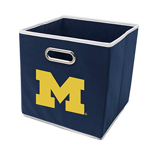 Franklin Sports NCAA Michigan Wolverines Storage Bin 11"x10.5"x10.5"