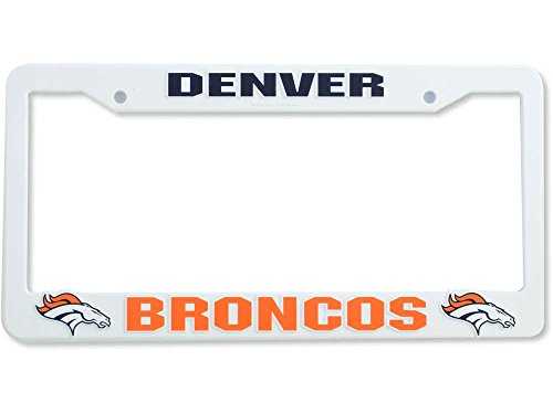 NFL Plastic License Plate Frame, Denver Broncos