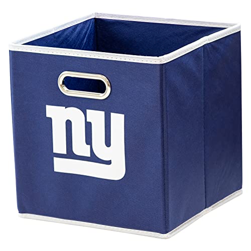 Franklin Sports NFL New York Giants Collapsible Storage Bin 11"x10.5"x10.5"