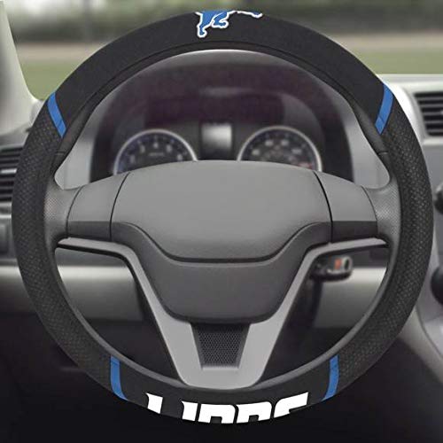 NFL Detroit Lions Embroidered Steering Wheel Cover