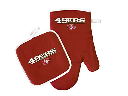 NFL San Francisco 49ers Oven Mitt and Pot Holder Set One Size