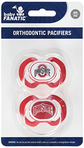 2pk Baby Pacifiers (NCAA Ohio State)