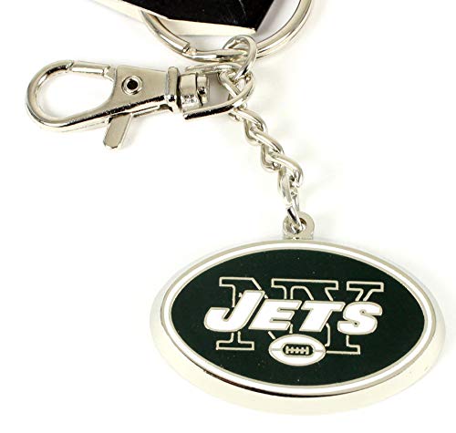 NFL New York Jets Silvertone Zamac Keychain