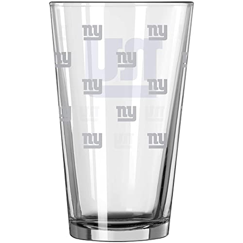 Logo Brands NFL New York Giants 16oz. Satin-Etched Pint Glass One Size