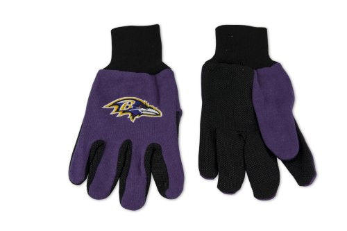 NFL Baltimore Ravens Two-Tone Gloves, Purple/Black Small S S