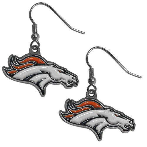 NFL Siskiyou Sports Womens Denver Broncos Dangle Earrings One Size