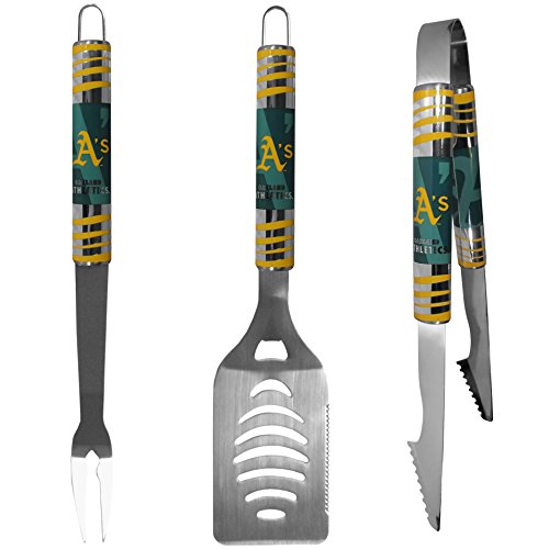 3pc Tailgater BBQ Set MLB A's - Oakland Athletics