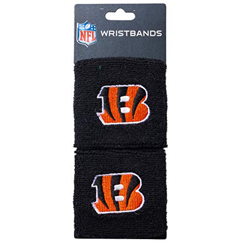 Franklin Sports NFL Cincinnati Bengals Embroidered Wristbands