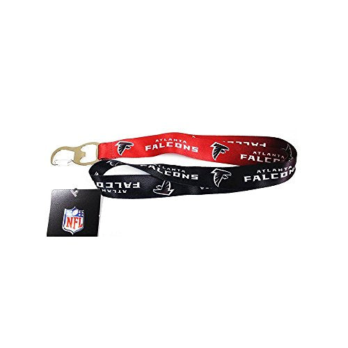 NFL Atlanta Falcons Ombre Lanyard, Black