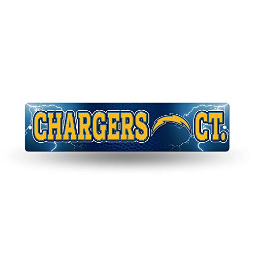 NFL Plastic 4x16 Street Sign Chargers