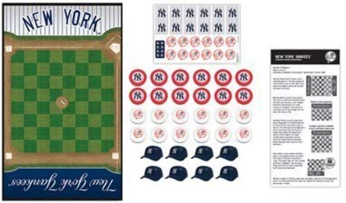 MLB New York Yankees Checkers Board Game, 13" x 21"