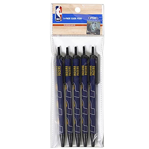 NBA Indiana Pacers Click Style Pens44; Pack of 5