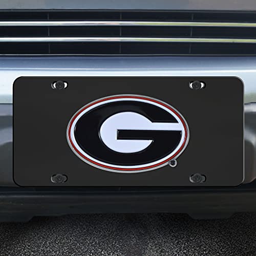 FANMATS NCAA Georgia Bulldogs 3D Black Die Cast License Plate