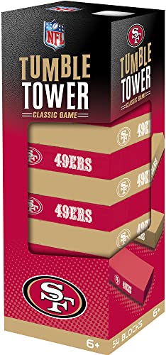 Game Day - NFL San Francisco 49ers - Tumble Tower, Real Wood Blocks