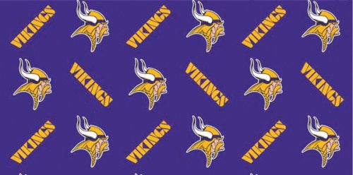 NFL Minnesota Vikings Team Logo Flat Gift Wrap