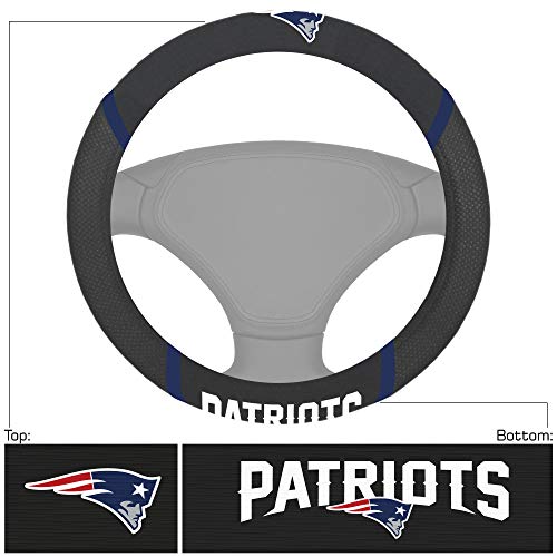 NFL New England Patriots Embroidered Steering Wheel Cover