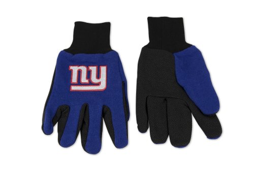 NFL New York Giants Two-Tone Gloves, Blue/Black