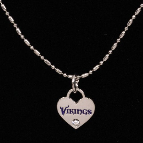 NFL Minnesota Vikings Mini Heart 18'' Necklace