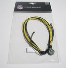 NFL Pittsburgh Steelers Brazilian-Style Friendship Bracelet w/ Metal team charm