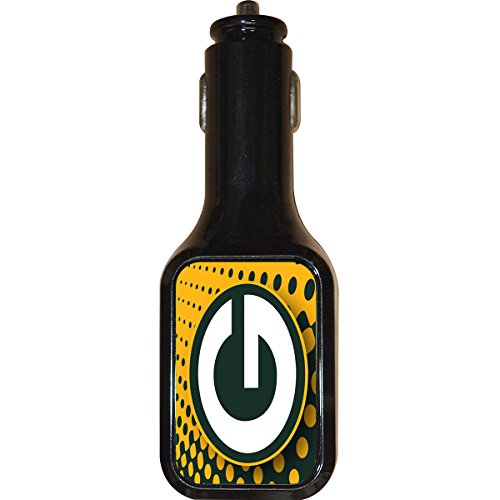 NFL Green Bay Packers 2-in-1 Wall and Car Charger, Yellow