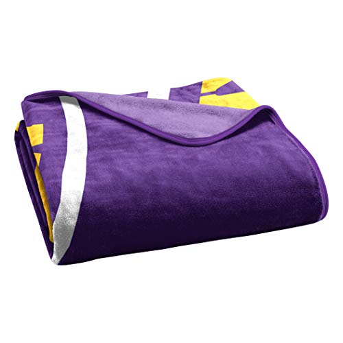 NFL Minnesota Vikings Raschel Throw Blanket, 60" x 80", Slant