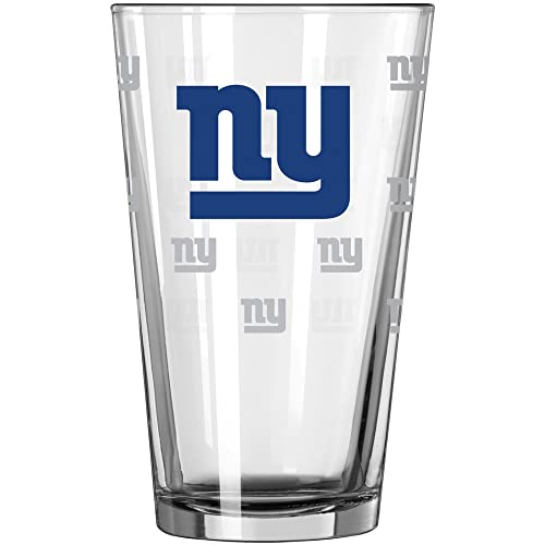 Logo Brands NFL New York Giants 16oz. Satin-Etched Pint Glass One Size