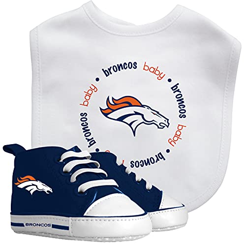 Baby Bib & Walker Set (NFL Denver Broncos) 2-Piece Set (Bib & Pre-Walkers)