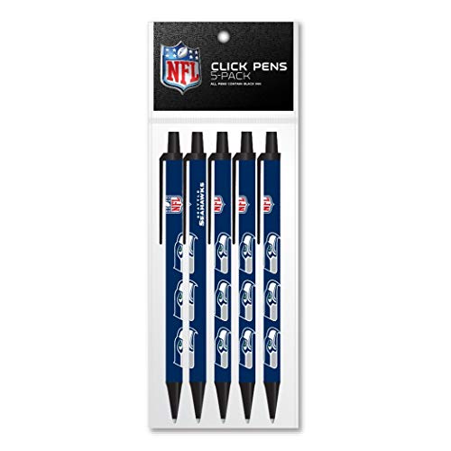 NFL Seattle Seahawks Retractable Click Pens - 5 Pack