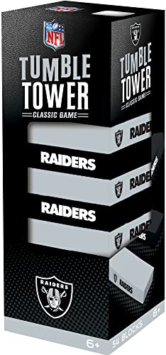 Game Day - NFL Las Vegas Raiders - Tumble Tower, Real Wood Blocks