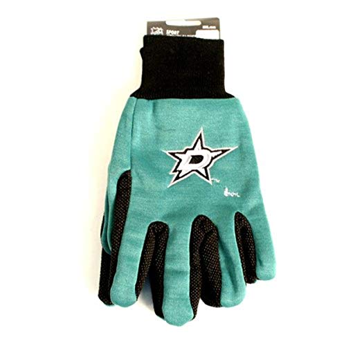 NHL Dallas Stars Two-Tone Gloves, Green/Black Small S S