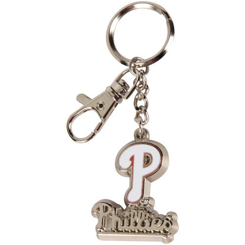 MLB Philadelphia Phillies Silvertone Zamac Keychain