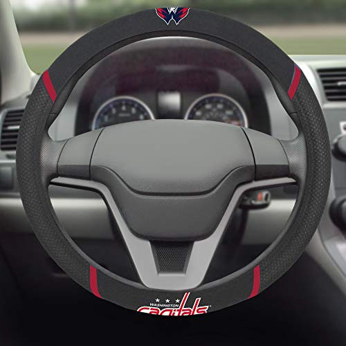 NHL 15638 Washington Capitals Embroidered Steering Wheel Cover