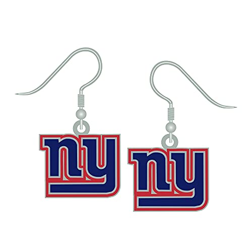 NFLNew York Giants Earrings J-Hook Logo, Team Color, (PSGLS0248839)