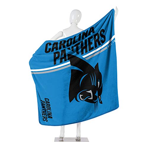 NFL Carolina Panthers 50" x 60" Raschel Restructure Design Blanket One Size