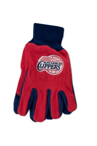 NBA Los Angeles Clippers Two-Tone Gloves, Red/Black Small S