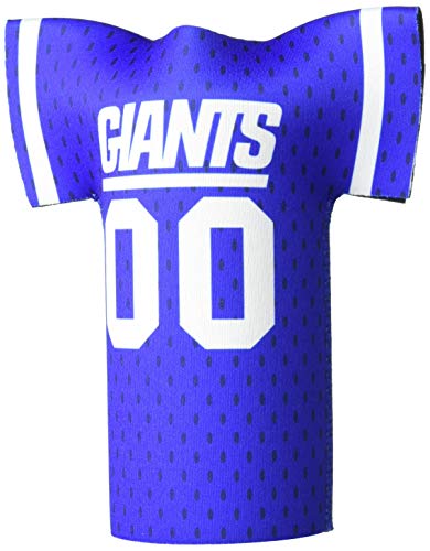 Logo Brands Officially Licensed NFL New York Giants Jersey Bottle Coozi One Size