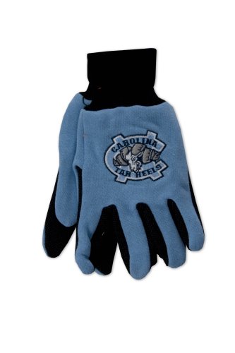 NCAA North Carolina Tar Heels Two-Tone Gloves, Blue Small S S