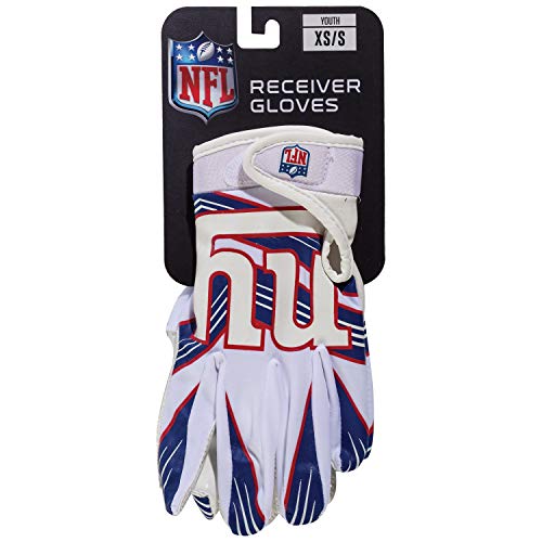 Franklin Sports New York Giants Youth NFL Football Receiver Gloves - S/XS Pair