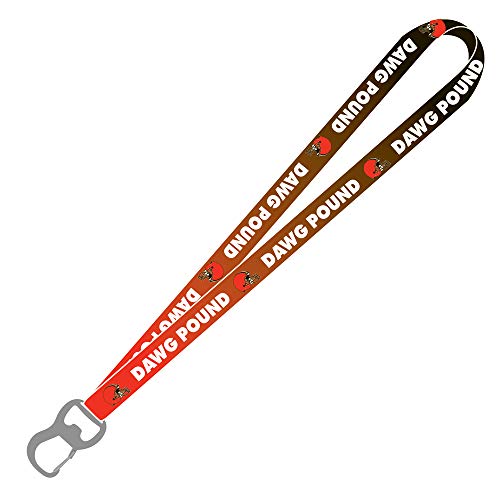 NFL Cleveland Browns Ombre Dawg Pound Lanyard With Bottle Opener One Size