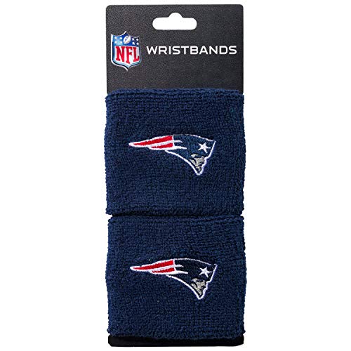 Franklin Sports NFL New England Patriots Embroidered Wristbands