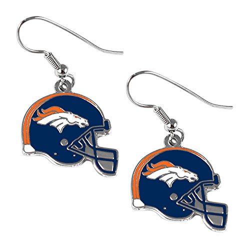 Sports Team NFL Denver Broncos J Hook Dangle Logo Earring Set One Size