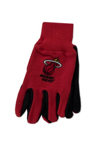 NBA Miami Heat Two-Tone Gloves, Red/Black Small S S