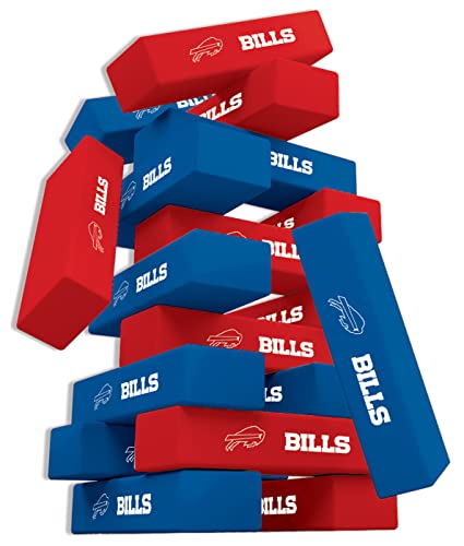 Game Day - NFL Buffalo Bills - Tumble Tower, Real Wood Blocks