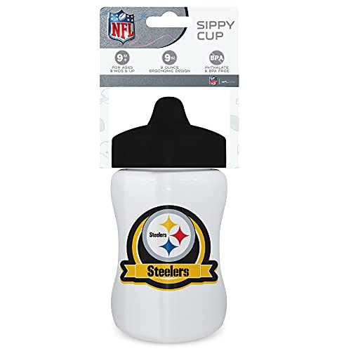 BabyFanatics Sippy Cup – Pittsburgh Steelers NFL – Boys & Girls 3 M One Size