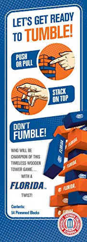 Game Day - NCAA Florida Gators - Tumble Tower, Real Wood Blocks