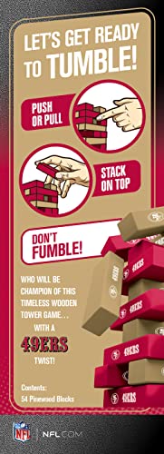 Game Day - NFL San Francisco 49ers - Tumble Tower, Real Wood Blocks