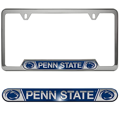 NCAA Penn State Embossed Steel License Plate Frame 6.25" x 12.25"